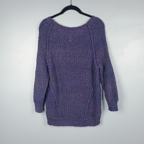 Free People knit colorblock marled sweater Size XS - Picture 2 of 6